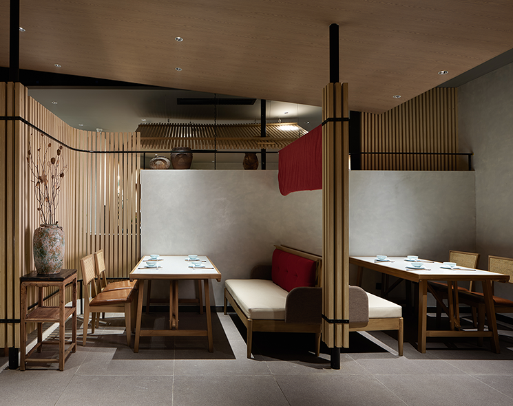 新中式餐廳裝修設計案例